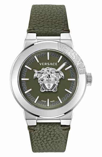Versace Medusa Infinite Leather Strap Watch, 47mm