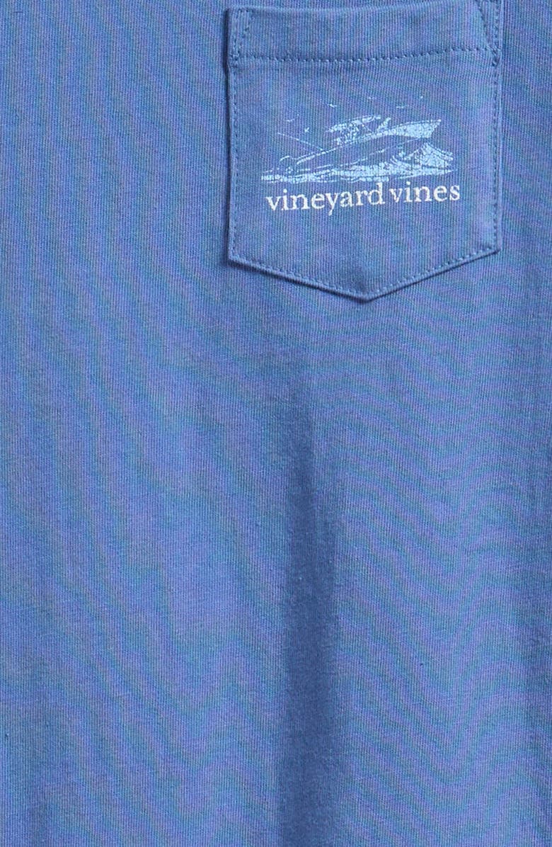 vineyard vines Kids' Sea ya Later Pocket Graphic T-Shirt, Alternate, color, Moonshine