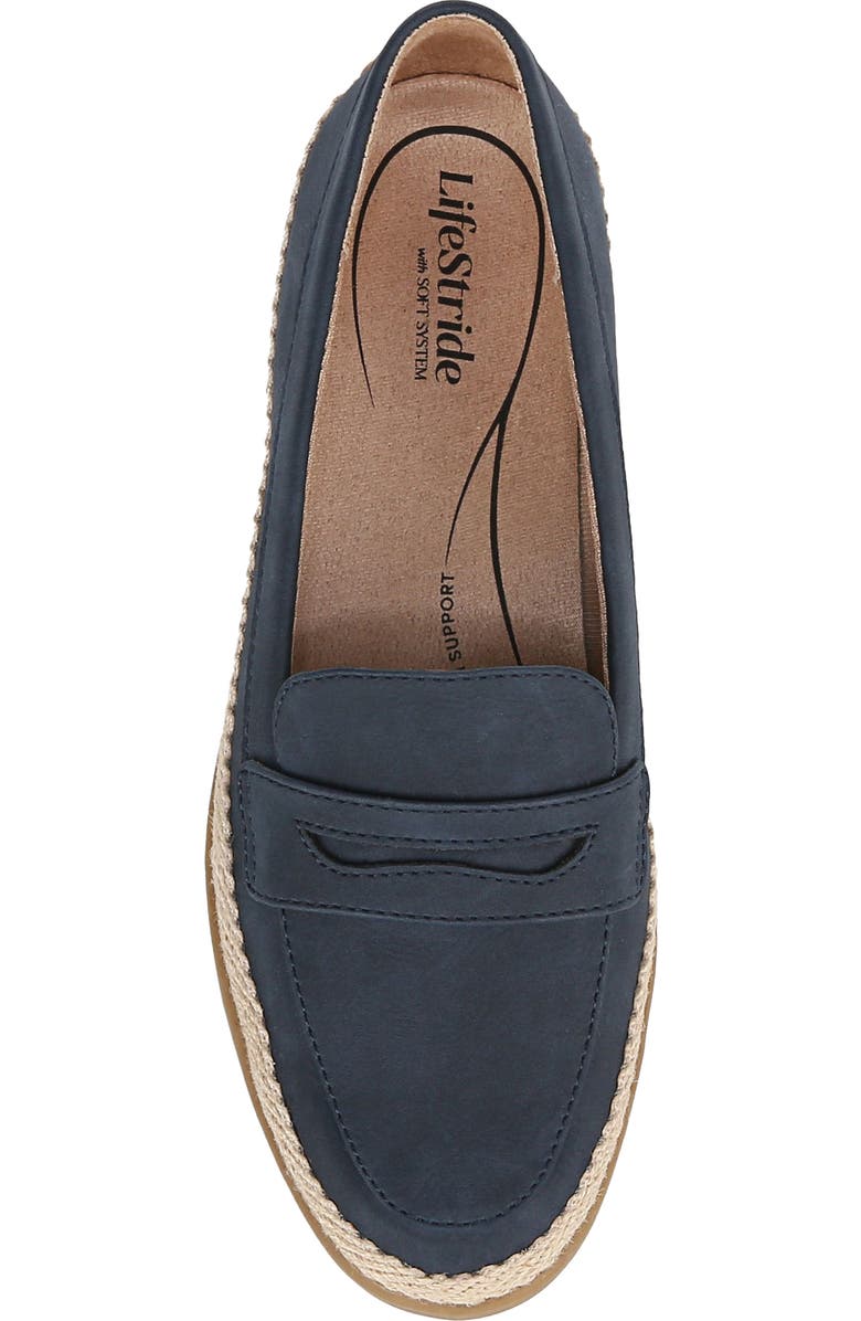 LifeStride Malta Penny Loafer, Alternate, color, Navy Multi