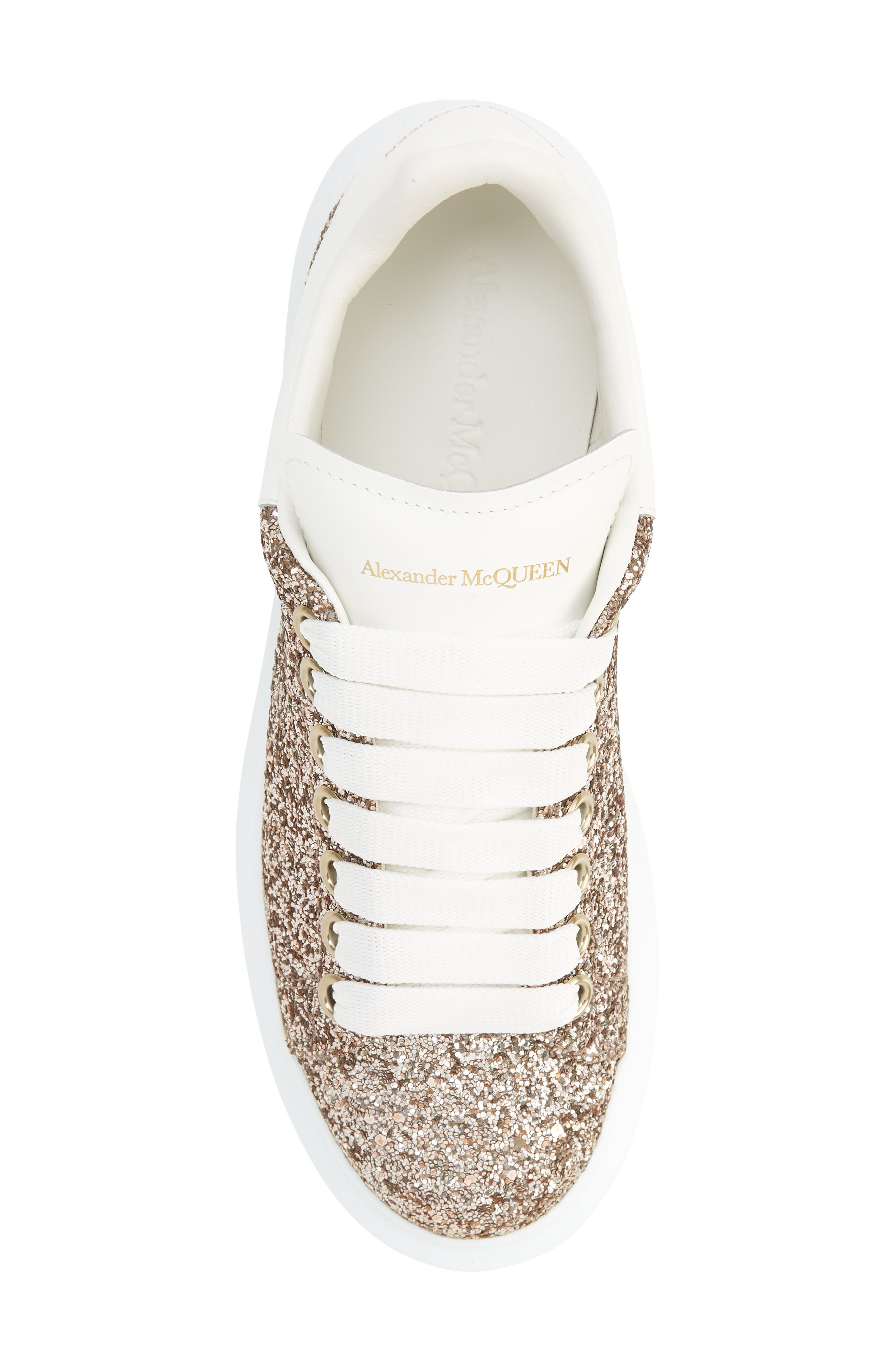McQueen Oversized Glitter Platform Sneaker, Alternate, color, 