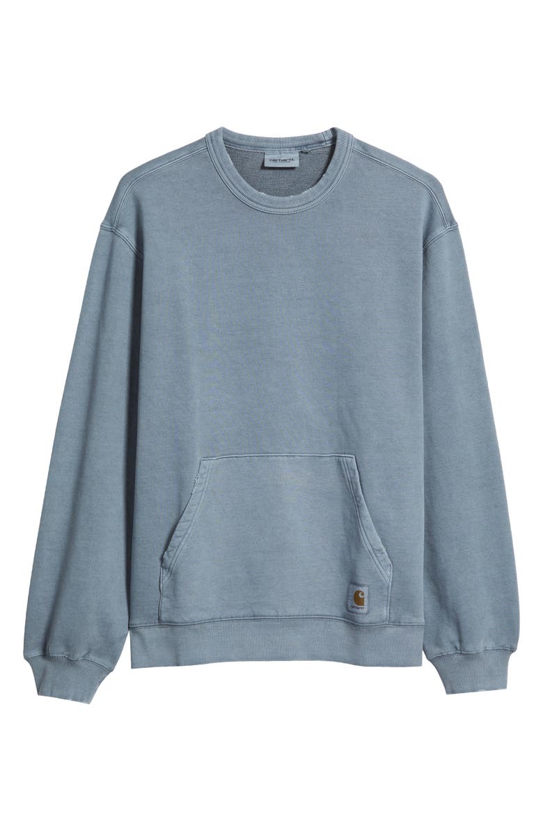 Carhartt Work In Progress Torion Distressed Sweatshirt, Main, color, Office Blue (Grind Wash)