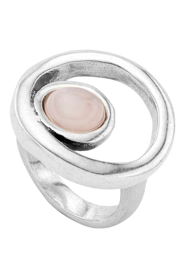 Pide Un Deseo Stone Ring, Main, color, SILVER