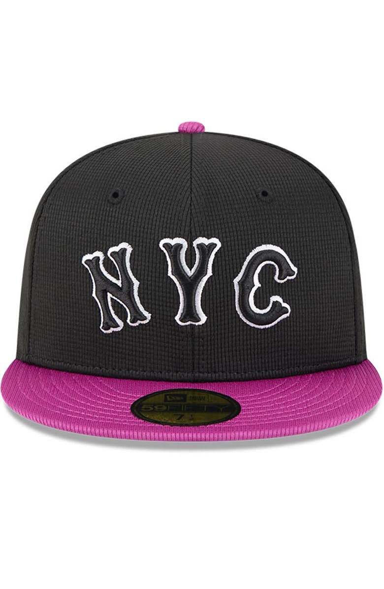 New Era Men's New Era Charcoal/Purple New York Mets City Connect Batting Practice 59FIFTY Fitted Hat, Alternate, color, Charcoal