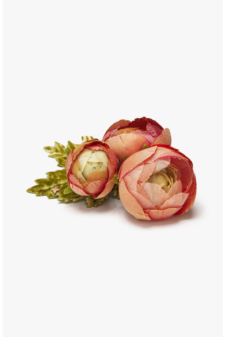 The Ranunculus Floral Brooch, Alternate, color, Orange