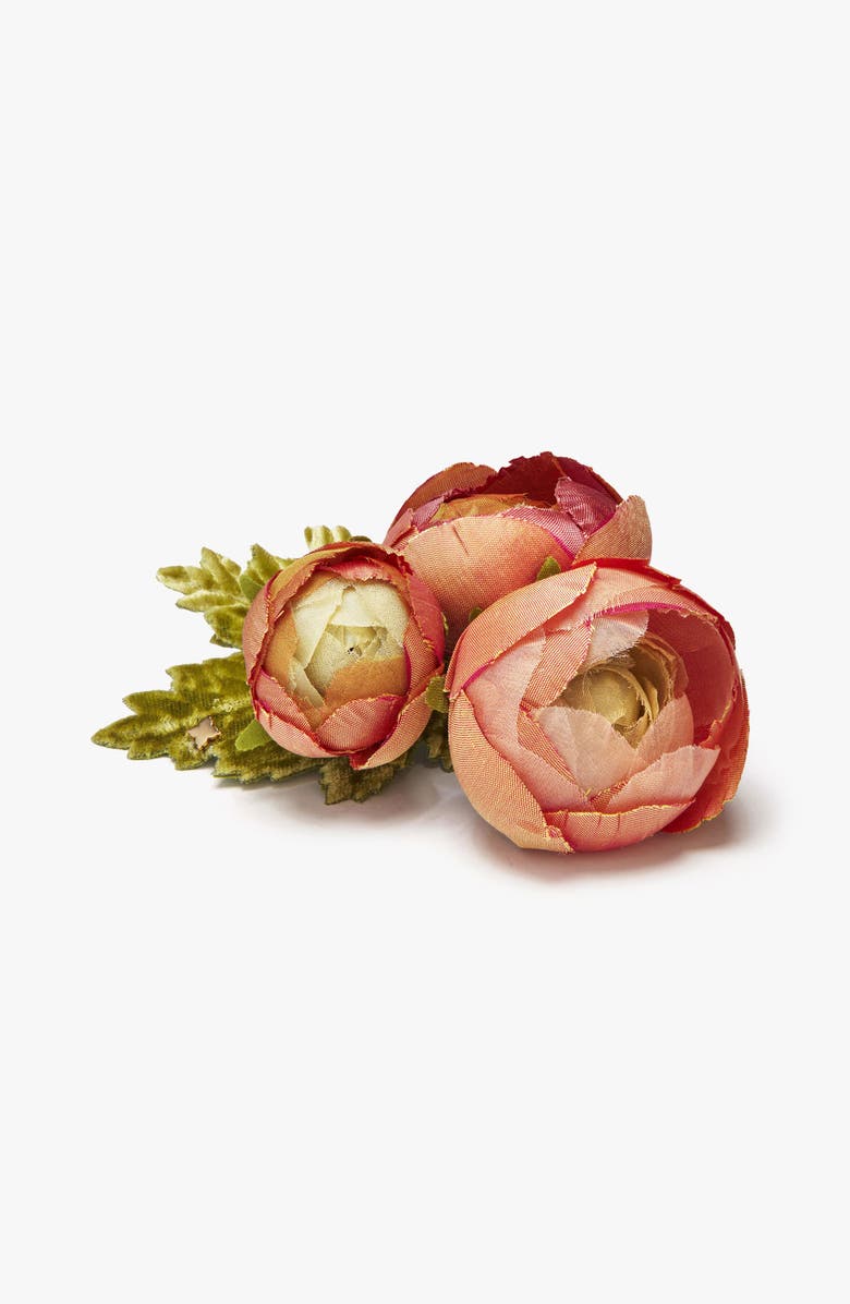 Helena Simon The Ranunculus Floral Brooch, Alternate, color, Orange