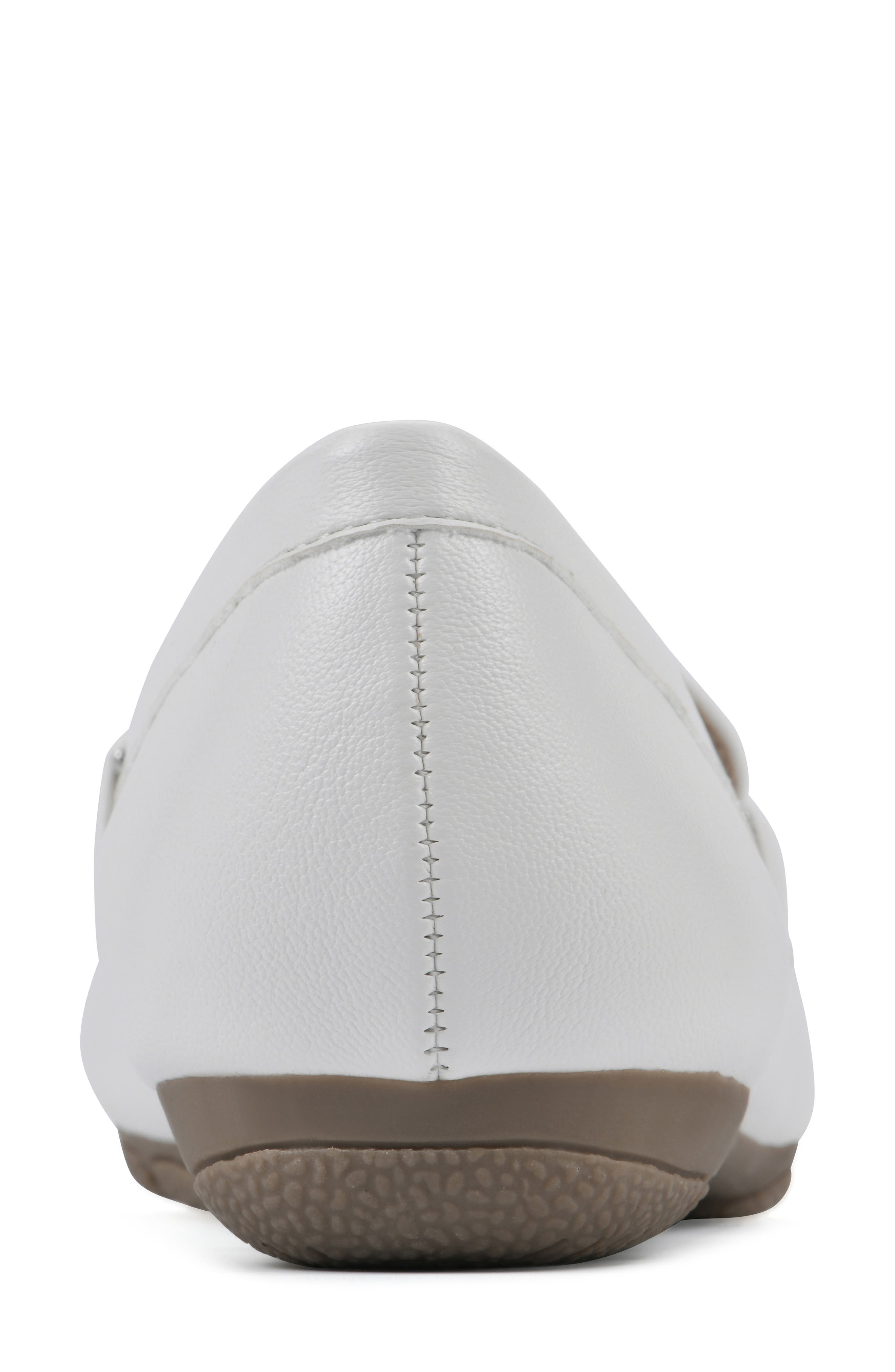 Gush Tassel Loafer - Wide Width Available, Alternate, color, WHITE/ SMOOTH