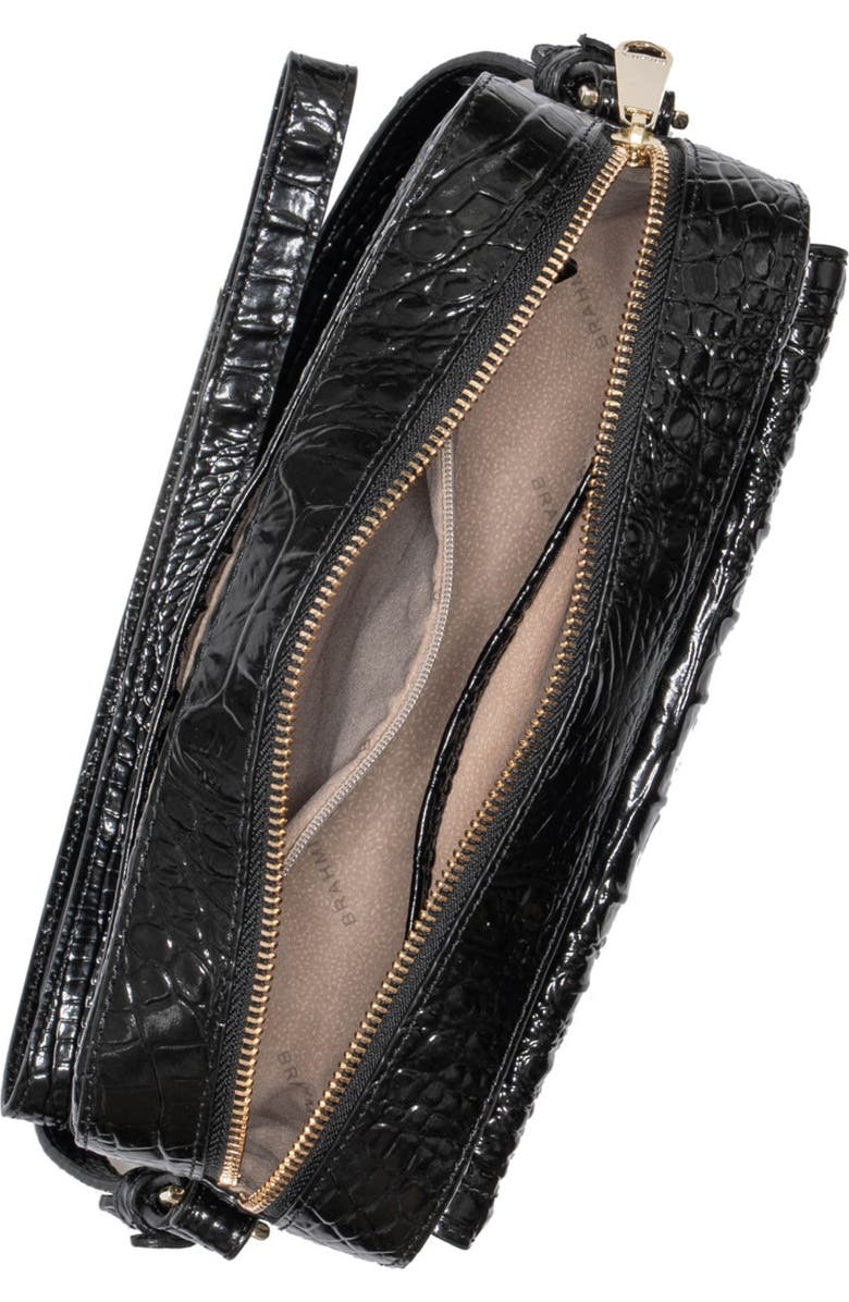Brahmin Shea Croc Embossed Leather Crossbody Bag, Alternate, color,
