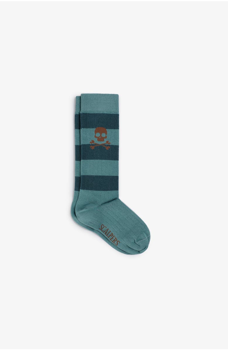 Scalpers H Stripes L Sock Kids, Main, color, Duck