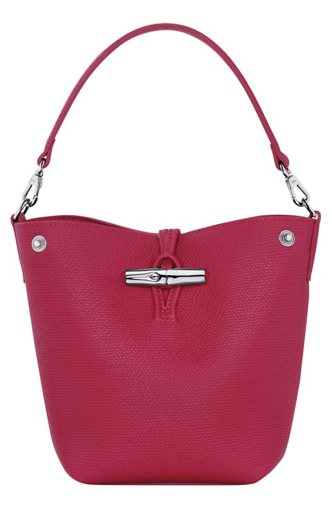 バッグ・カバンその他 MULBERRY Leather bucket bag with logo Blossom Pink Mulberry Leather Bucket Bag With Logo in Pink | Lyst