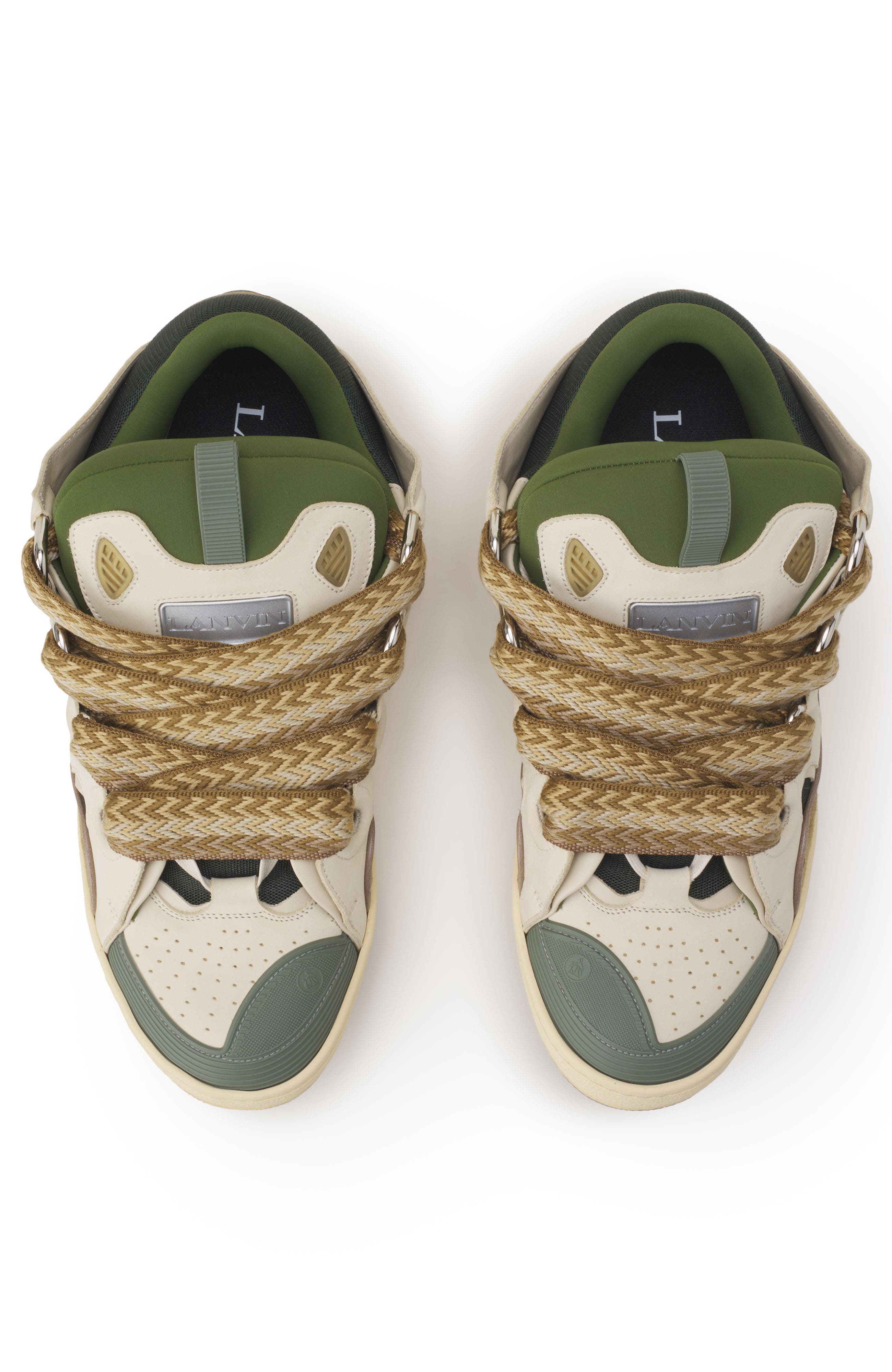 Curb Sneakers In Leather, Alternate, color, Light Beige/Khaki