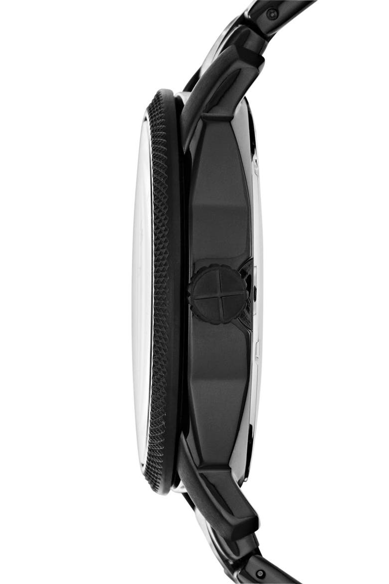 'Machine' Bracelet Watch, 42mm, Alternate, color, BLACK