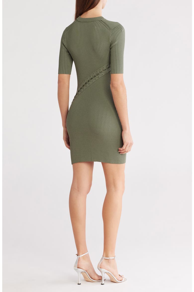 Gilly Lace-Up Minidress, Alternate, color, PARK SLOPE MULTI
