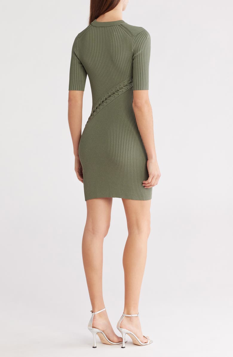 Simkhai Gilly Lace-Up Minidress, Alternate, color,