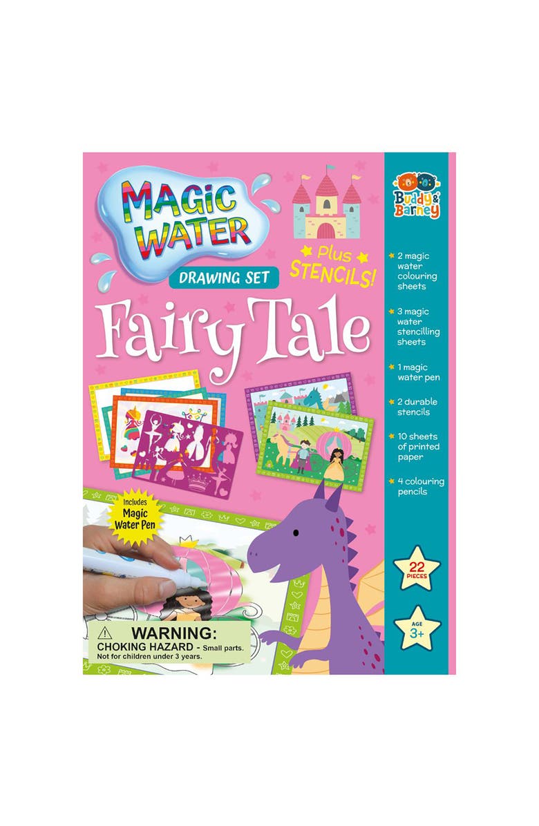 Buddy & Barney Magic Water Drawing Set, Fairy Tale, Kids 3+, Main, color, Multicolored