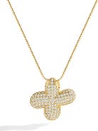 Mint & Lily Pave Bubble Initial Necklace