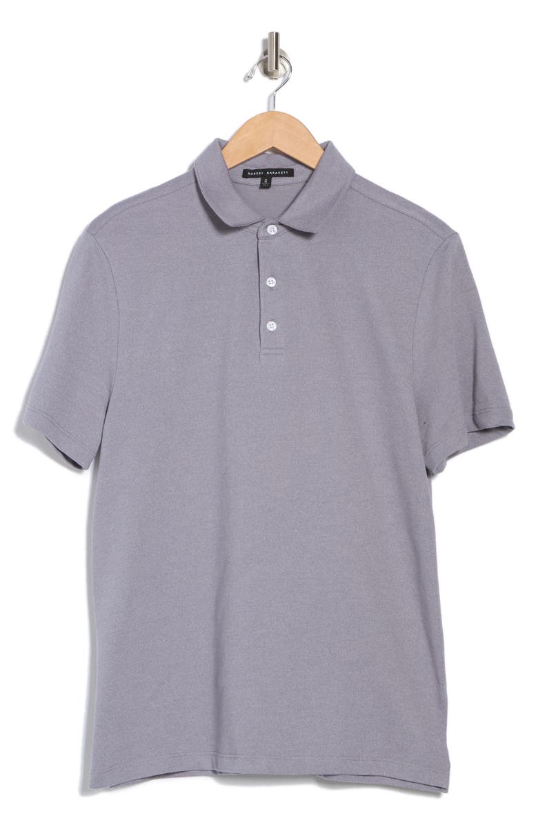 Robert Barakett Galek Knit Polo, Alternate, color, Purple Dawn