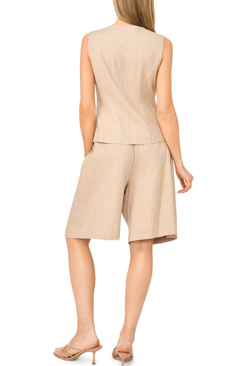 Crewneck Cutaway Vest, Alternate, color, PEBBLE