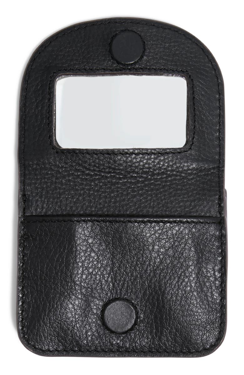 AIMEE Pucker Up Leather Wallet, Alternate, color, Black
