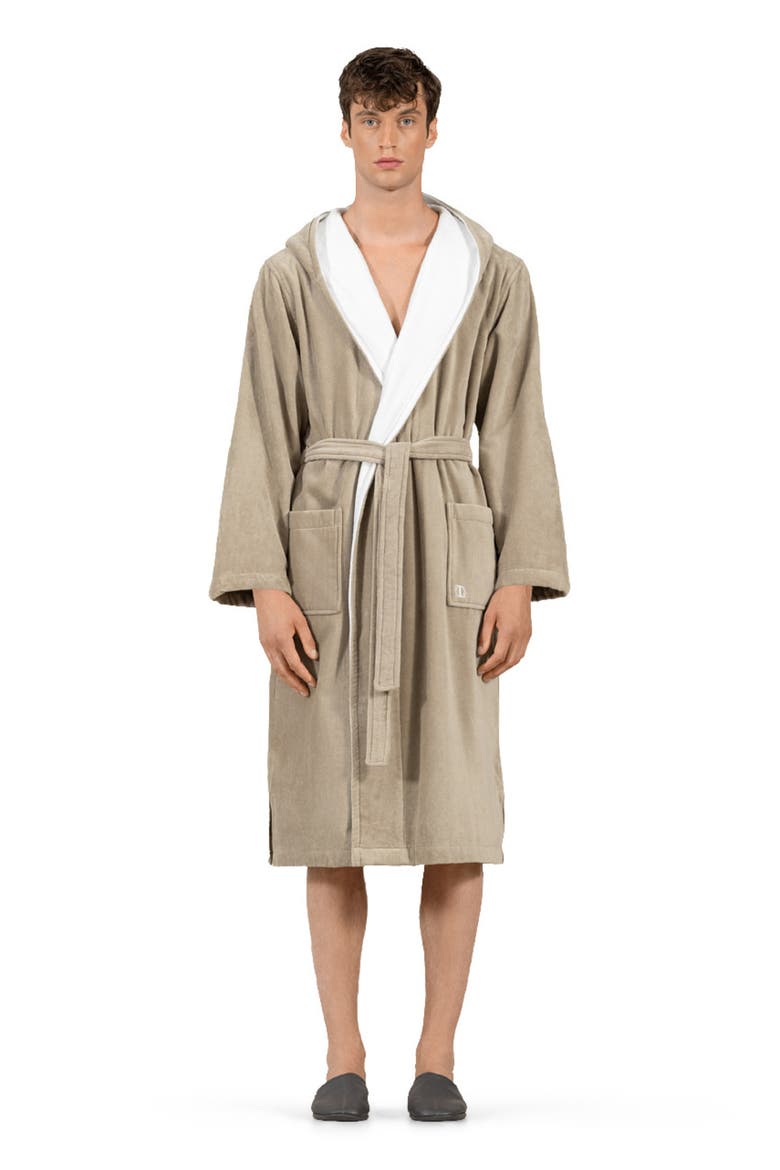 Art Line Men's Bathrobe, Main, color, Beige