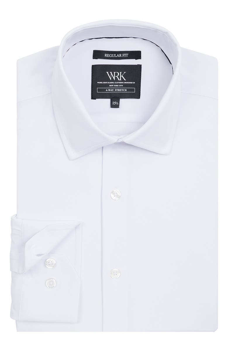 W.R.K Regular Fit Solid Performance Dress Shirt, Alternate, color,