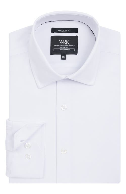 WRK W.R.K REGULAR FIT SOLID PERFORMANCE DRESS SHIRT