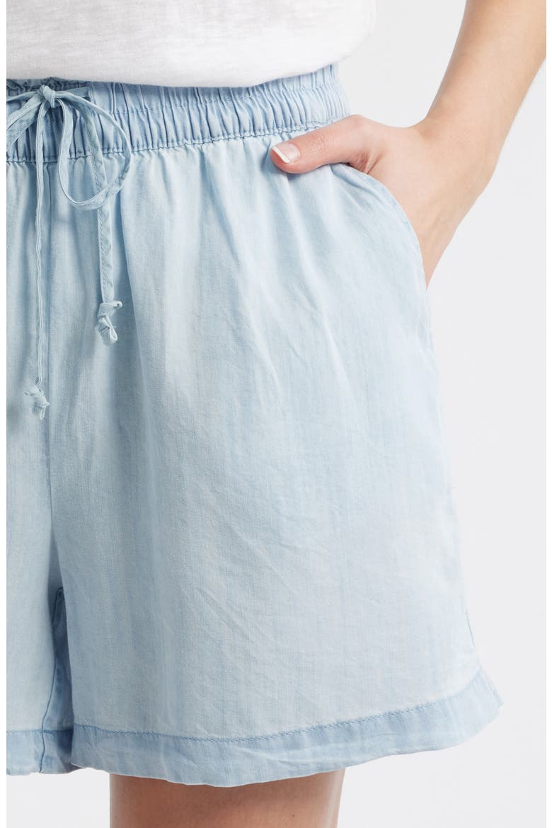 Tiney Pull-On Shorts, Alternate, color, BLEACH WASH