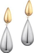 Adornia Two-Tone Drop Earrings