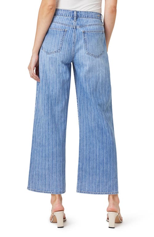 Habitual Denver Stripe Wide Leg Ankle Jeans In Splash