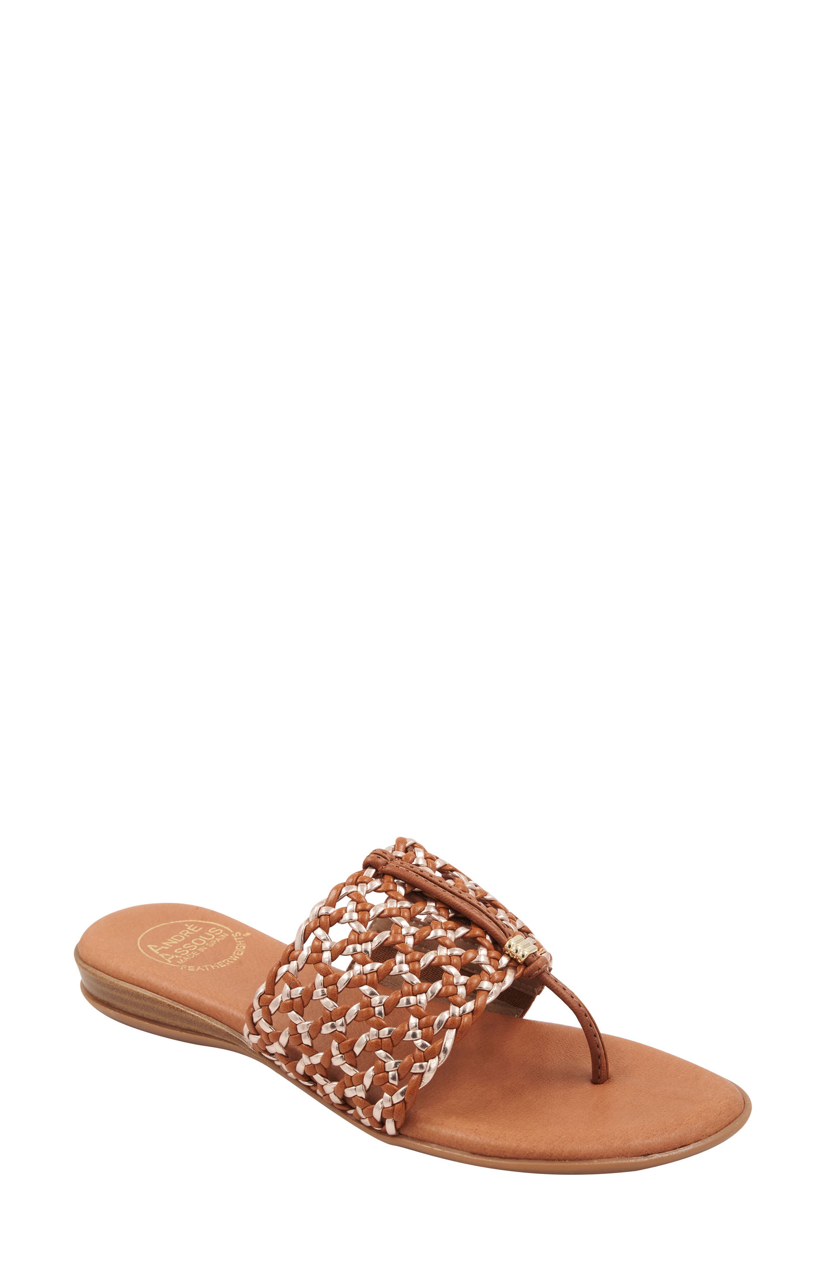 André Assous Nice Woven Sandal, Main, color, 