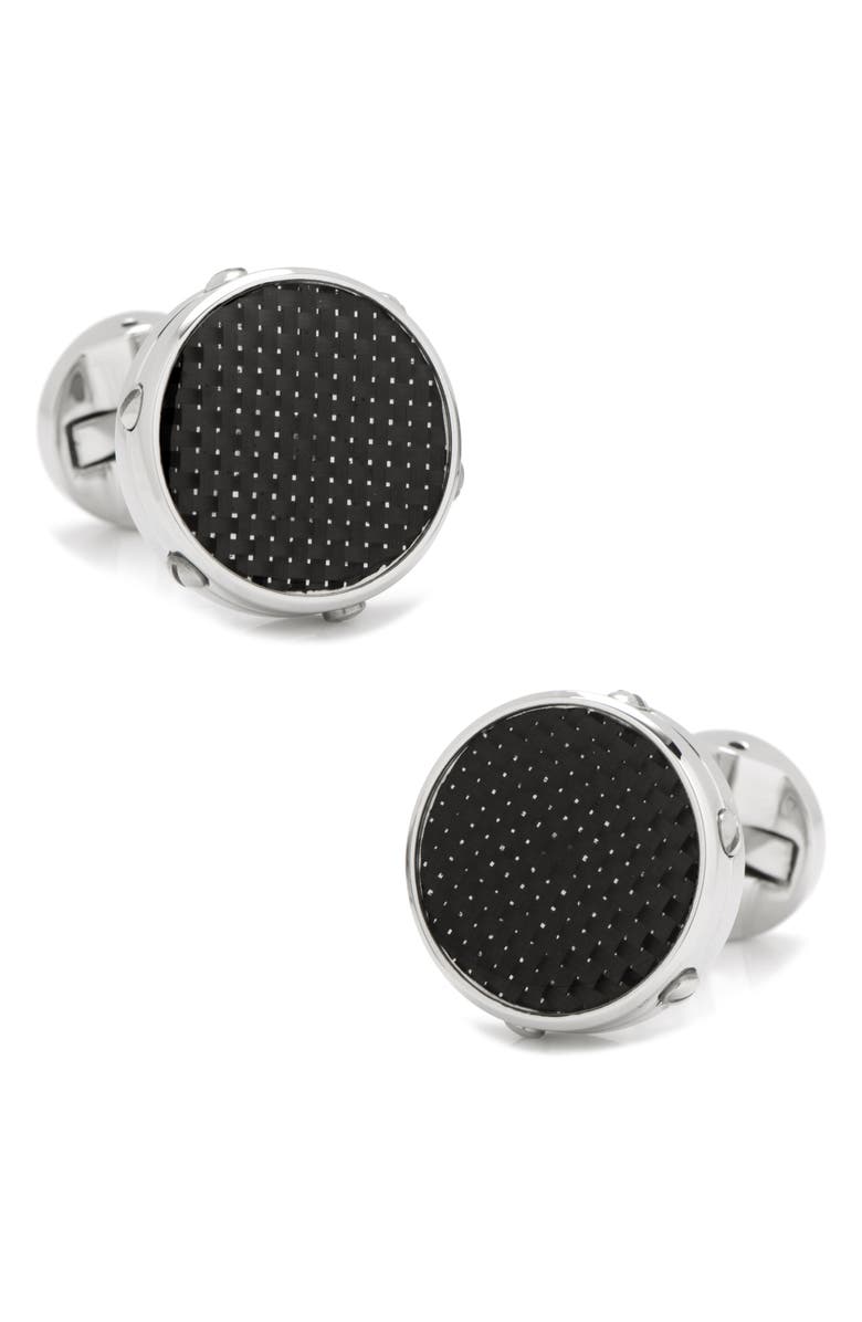 Cufflinks, Inc. Carbon Fiber Cuff Links, Main, color, 