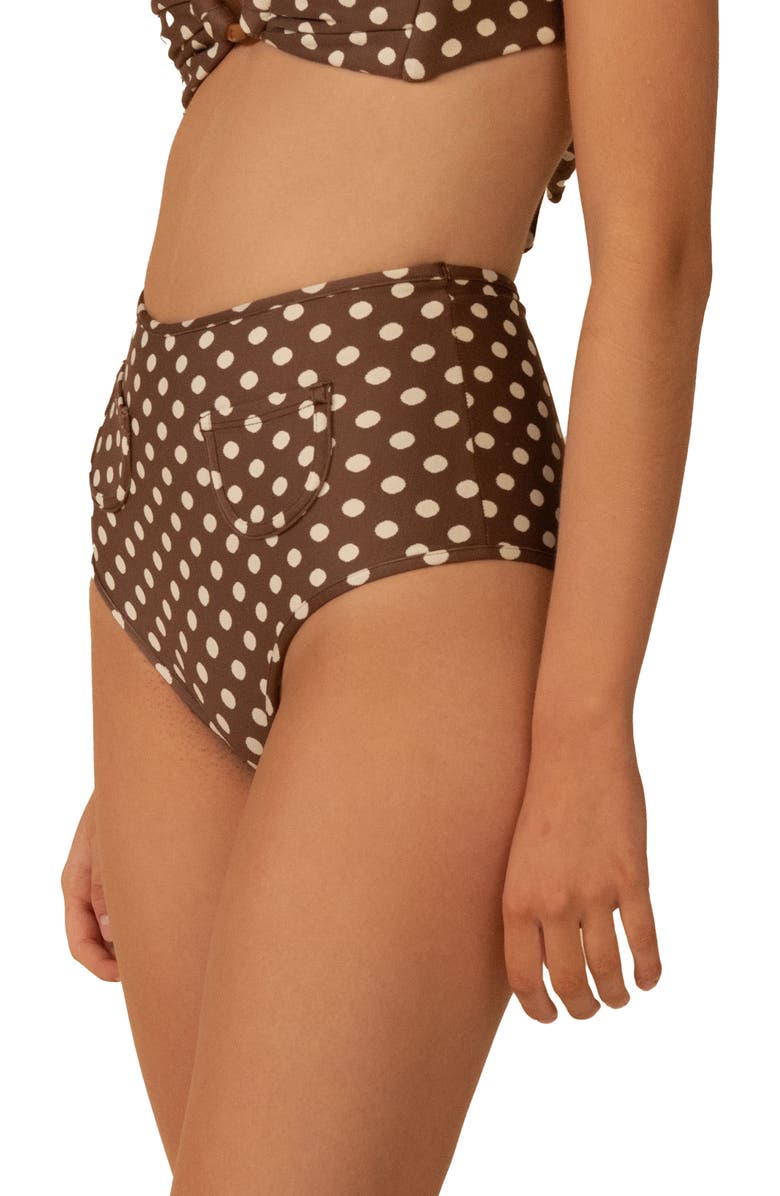 MONTCE Vivian Polly High Waist Bikini Bottoms, Alternate, color, Vivian