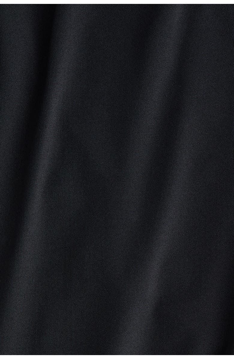 H&M Draped Jersey Dress, Alternate, color, Black