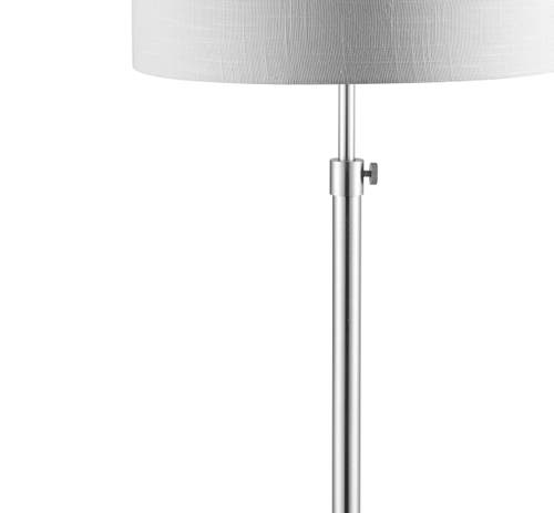 Jonathan Y June 65" Adjustable Metal/marble Led Floor Lamp In Chrome
