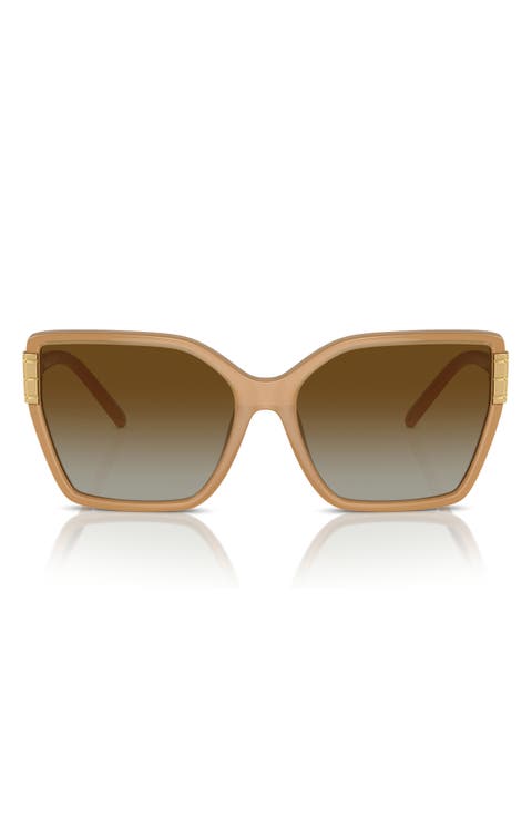 58mm Polarized Square Sunglasses