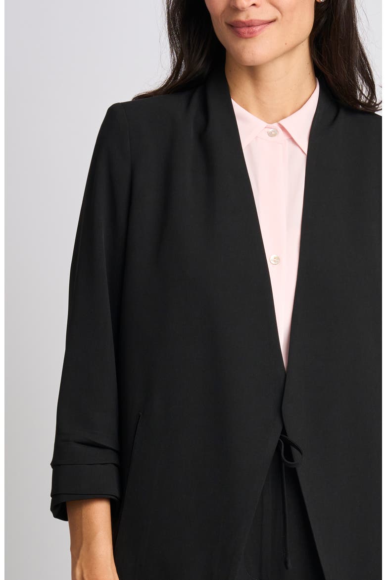 Open Front Blazer, Alternate, color, RICH BLACK