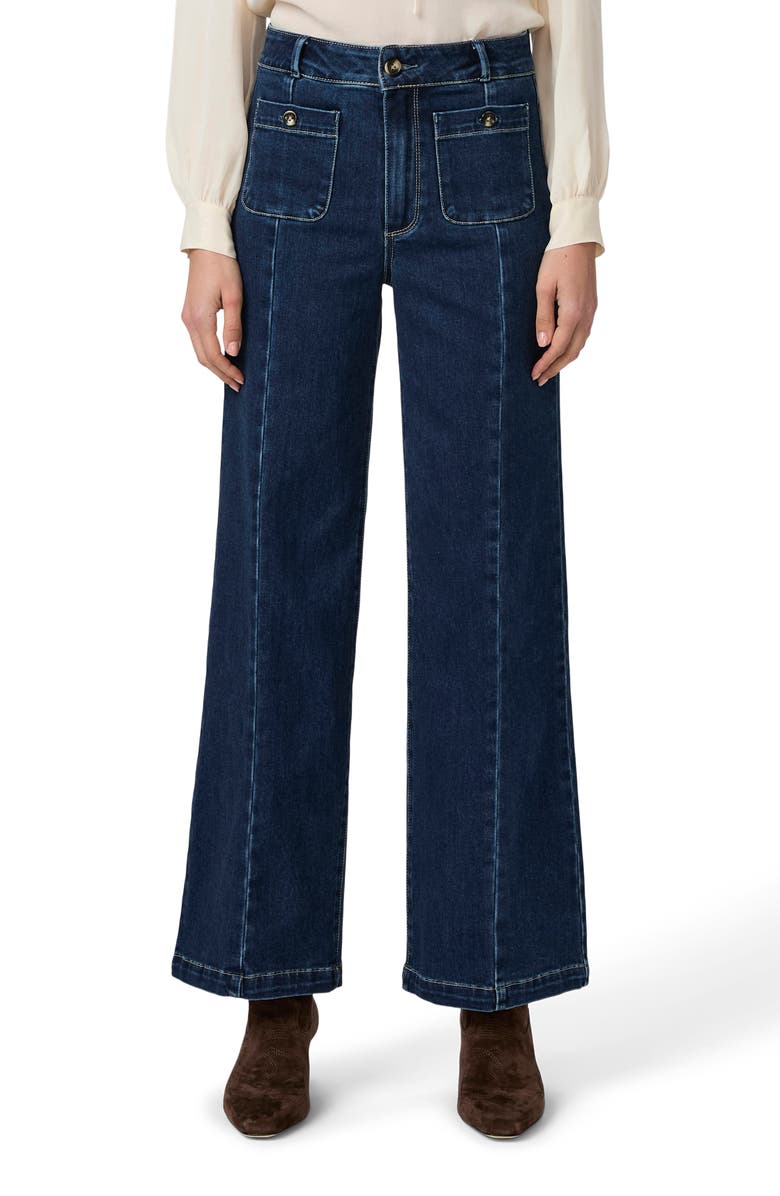 PAIGE Anessa Seamed High Waist Wide Leg Jeans, Main, color,