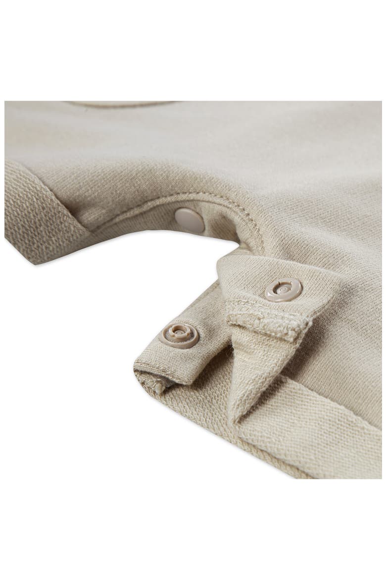 Print Organic Cotton T-Shirt & Overalls Set, Alternate, color, HUGGIES FRENCH OAK