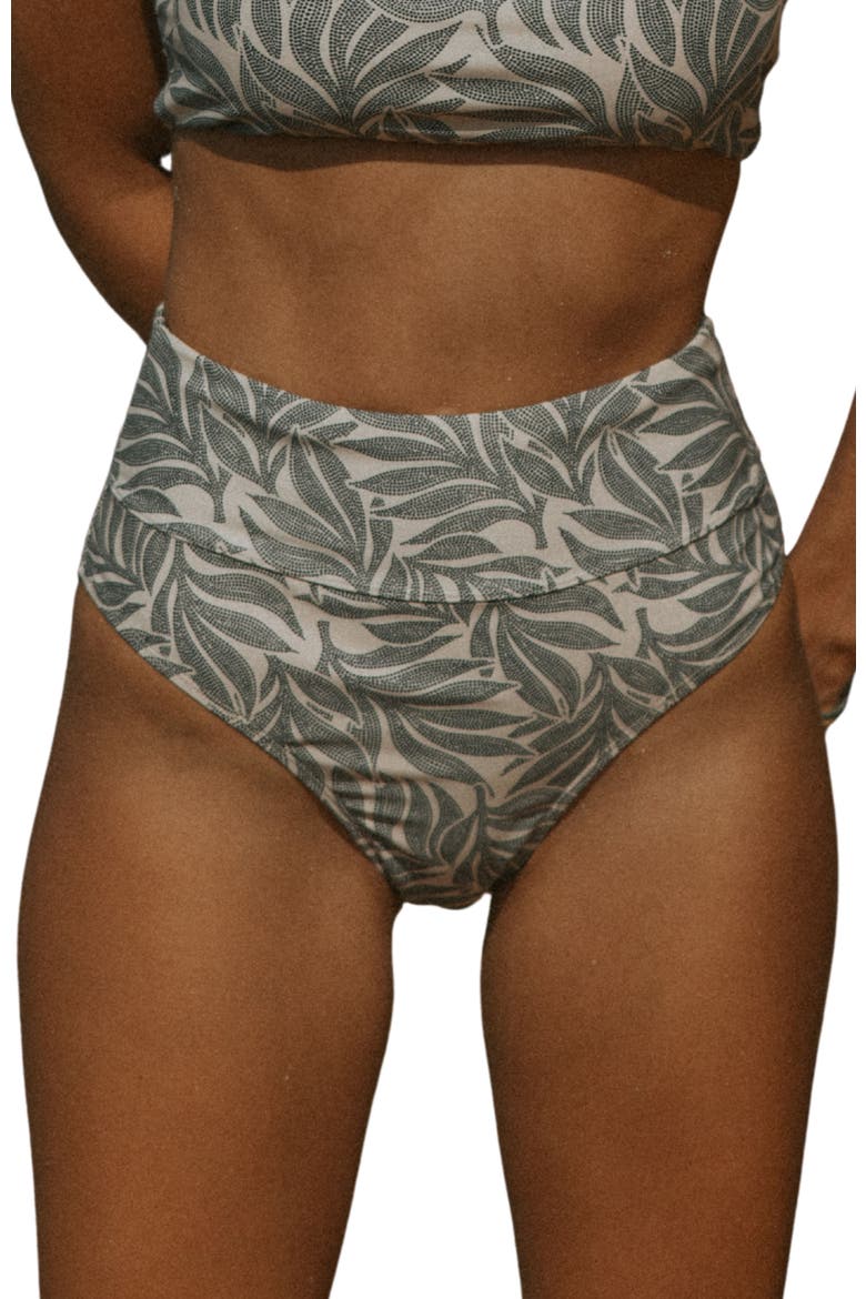 Palma High Waisted Bikini Bottoms, Main, color, Grey