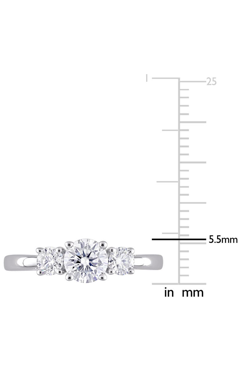 Julianna B. 1CT DEW Moissanite 3-Stone Ring, Alternate, color, Sterling Silver