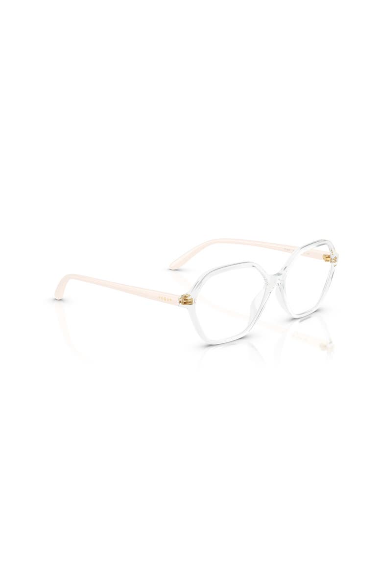 Vogue Eyewear 53mm Irregular optical glasses, Alternate, color, Transparent