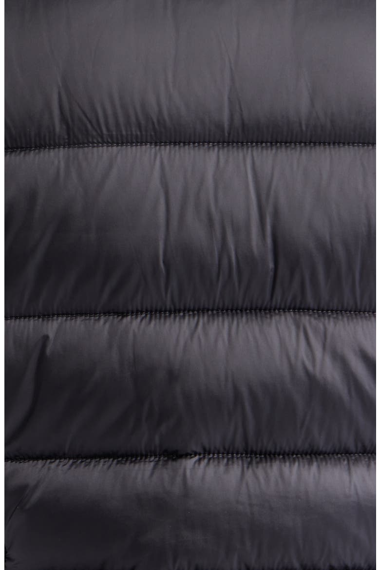 Caroline Water Repellent Satin Puffer Jacket, Alternate, color, EBONY GREY