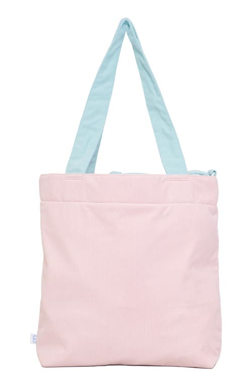 Mimish Kids' Colorblock Corduroy & Faux Shearling Tote