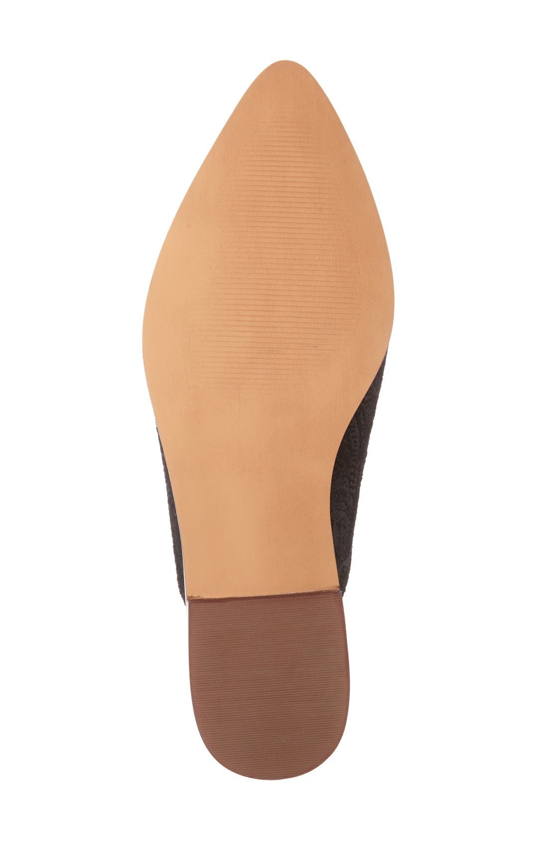 'Aura' Mule, Alternate, color, BLACK EMBOSSED LEATHER