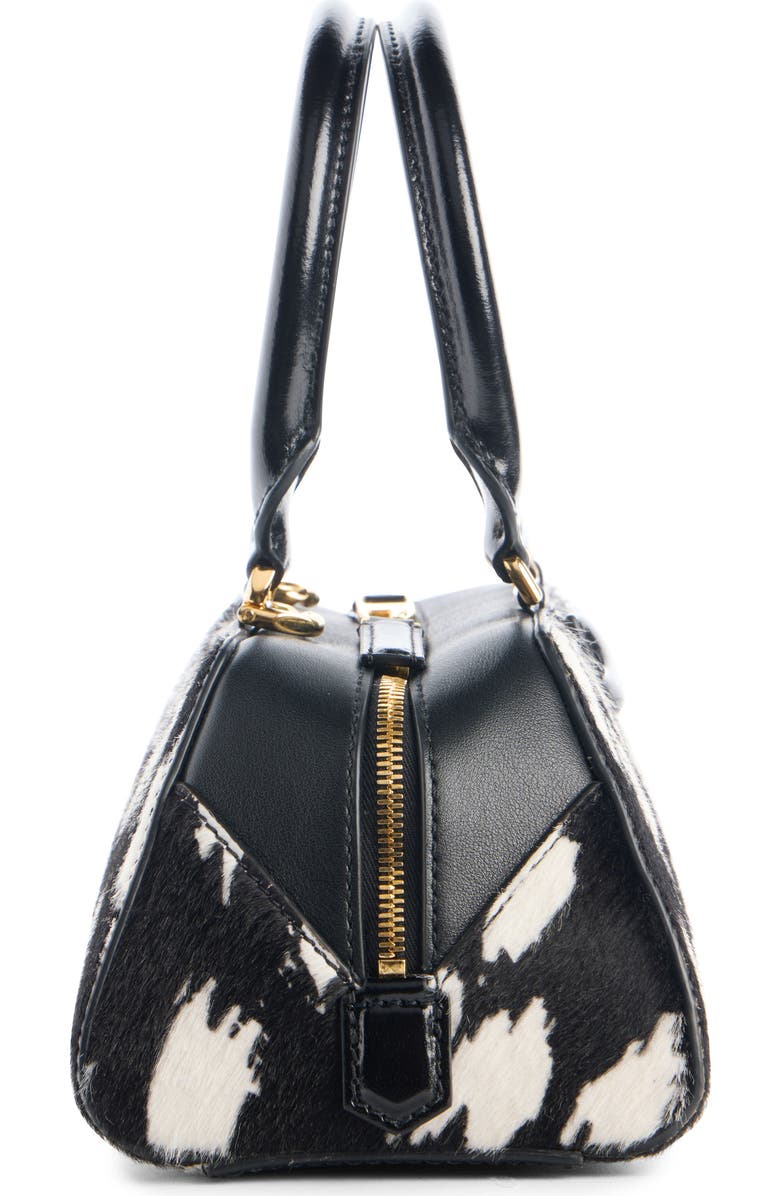 Givenchy Small Antigona Genuine Calf Hair East/West Satchel, Alternate, color, 004-Black/ White