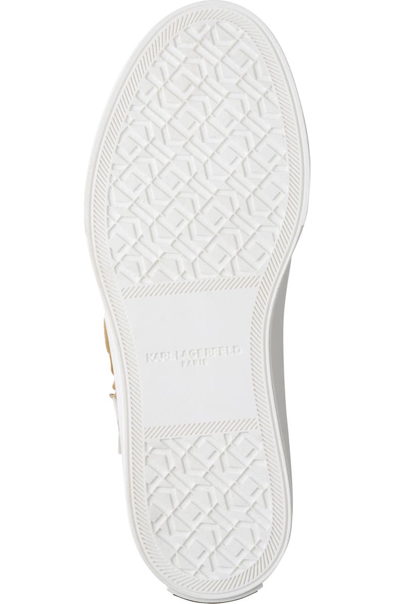 KARL LAGERFELD PARIS Gael 2 Sneaker, Alternate, color, Bright White/ White Gold