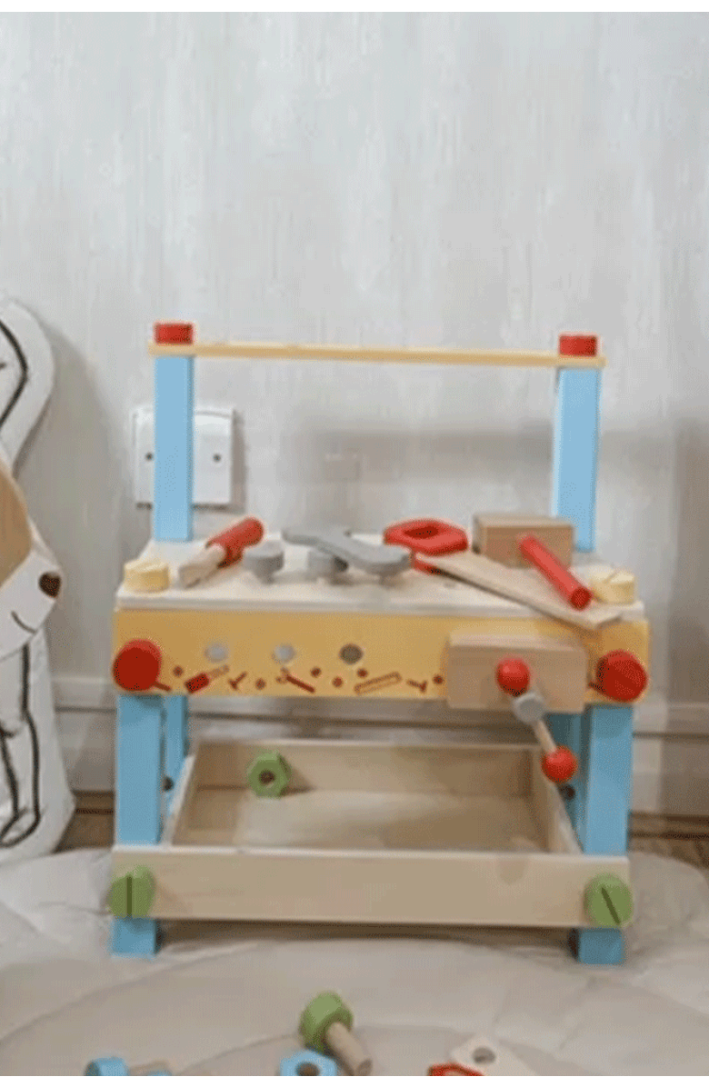 Bigjigs Toys My First Workbench, Alternate, color,