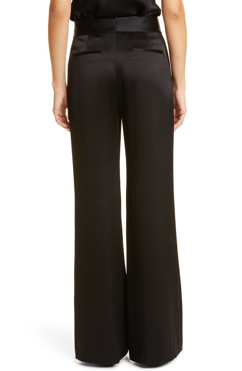 Alice + Olivia Dylan Wide Leg Satin Pants, Alternate, color, 