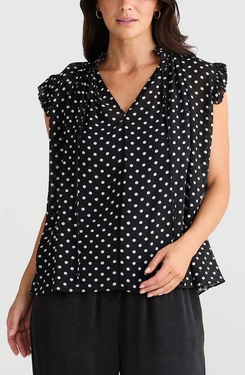 BRAVE + TRUE BRAVE+TRUE BROADWAY RUFFLE SLEEVE TOP 