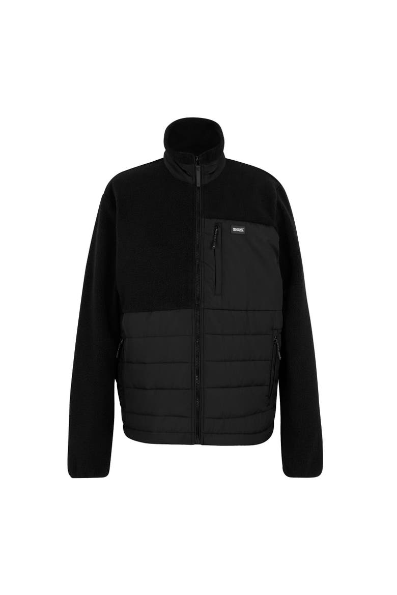 Frankie Borg Full Zip Hybrid Jacket, Main, color, Black