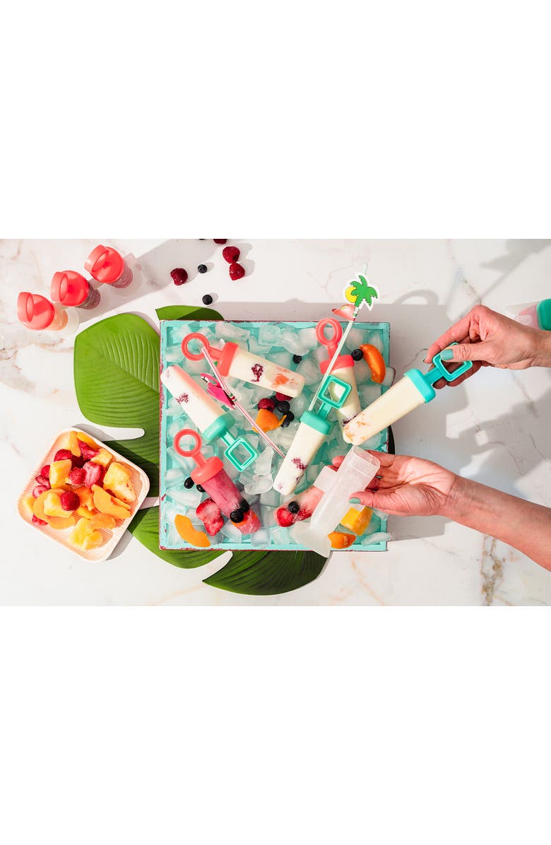 CUISIPRO Snap-Fit Square Pop Mold, Alternate, color, Turquoise